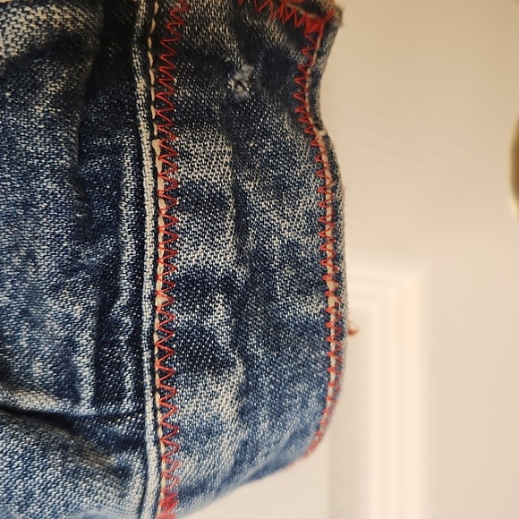 Rare Vintage Women's Custom Decorated Special Order Retro 70's JeanJacket Size S - Picture 12 of 16